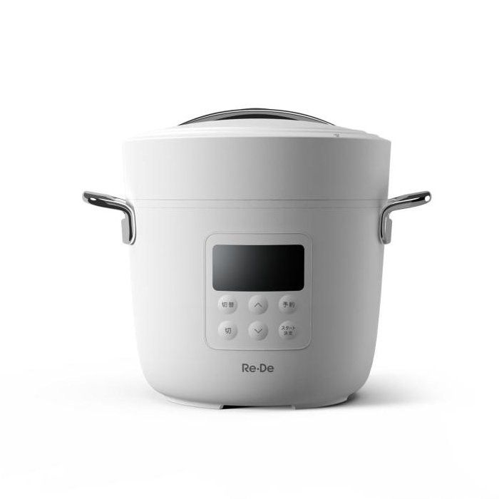 ＜Re・De＞Pot 電気圧力鍋　ホワイト　2L　EPC01A-20WT